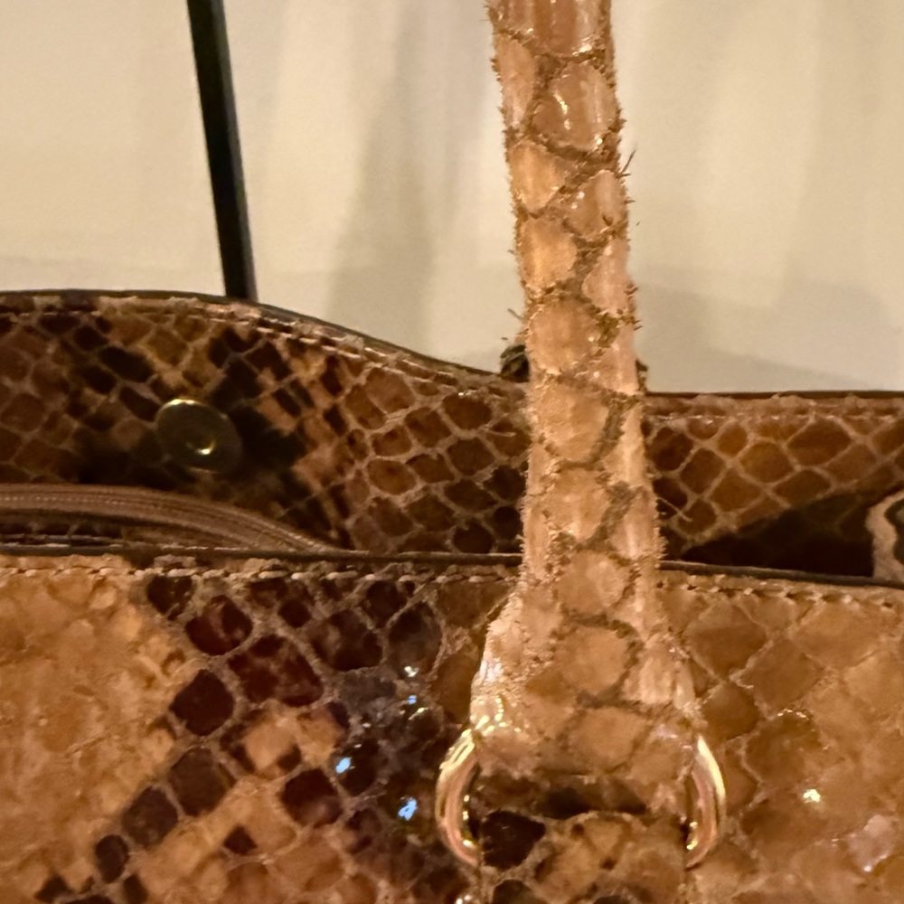 MICHAEL Michael Kors Hamilton Python-Embossed Lea… - image 8